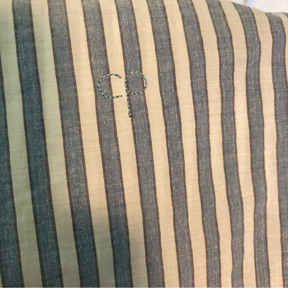 Chinti And Parker Women S Blue White Pinstripe Button Down Long Sleeve Shirt - Picture 10 of 10